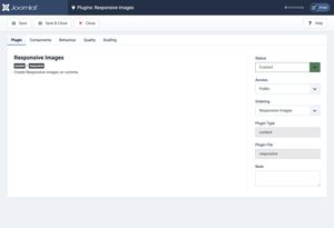 The plugin landing page